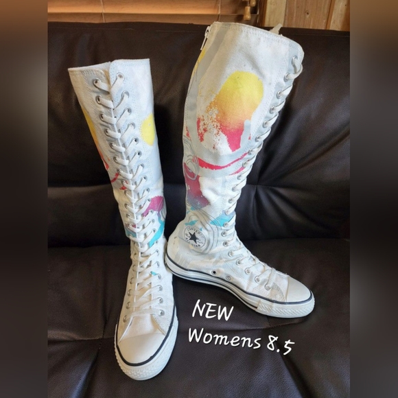 NEW RARE Vintage Converse All Star knee high XX-HI Womens 8.5 - Picture 1 of 11